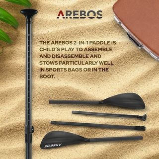 Arebos Remo Doble Sup para Canoa  Pala de Kayak