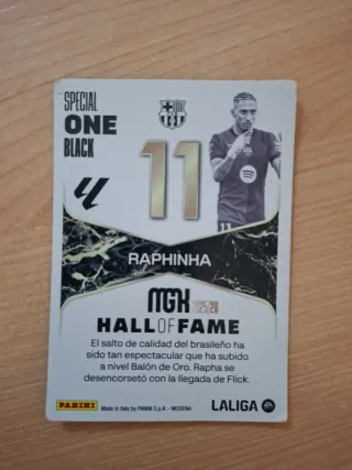 Carta Special One Black Raphinha