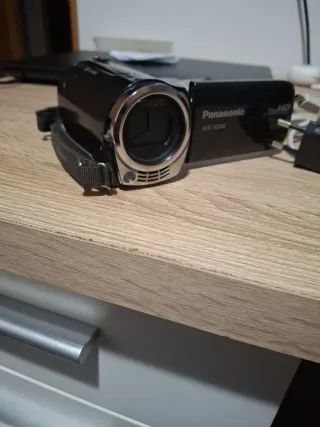 Cámara de vídeo digital negra