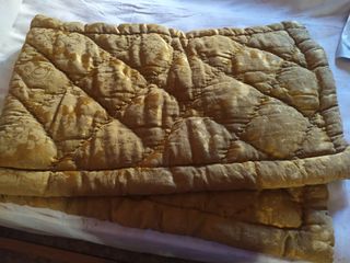 Trapuntina damascata lana pura oro