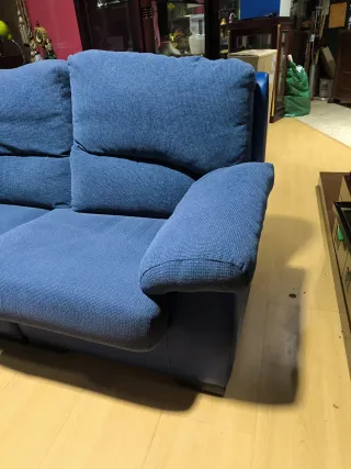 Sofá 3 plazas azul