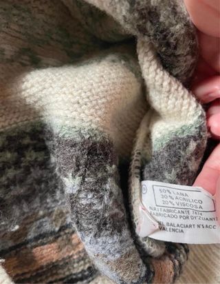 Giacchetta vintage a maglia multicolor