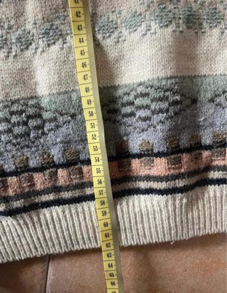 Giacchetta vintage a maglia multicolor