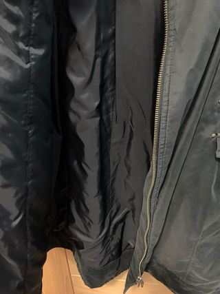 Abrigo Gabardina Negro Firetrap Talla L