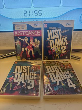 Just Dance 1, 2, 3 y 4 para la Wii