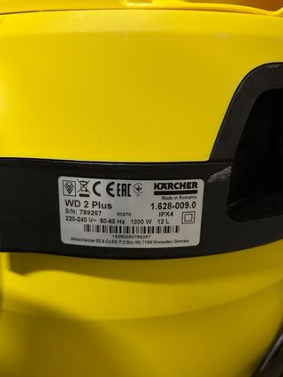 Aspiradora Kärcher Amarilla usada 1 sala vez