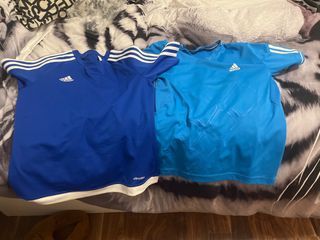 Pack 2 Camisetas Adidas Azules