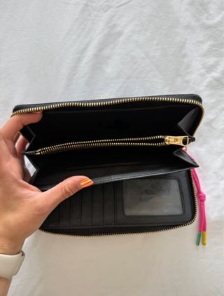 Cartera Bimba y Lola negra con detalle multicolor