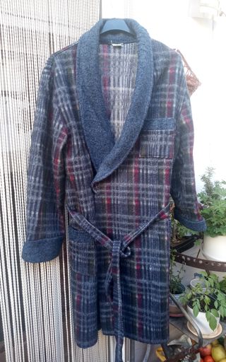 Bata larga cuadros T. L