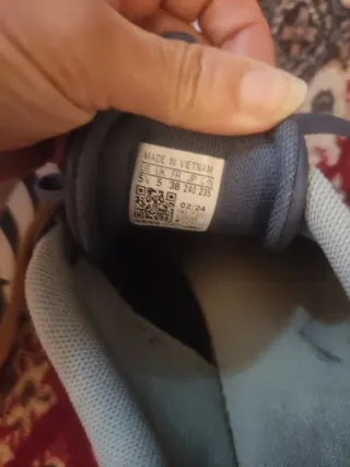 Zapatillas Adidas Talla 38 Azul/Gris