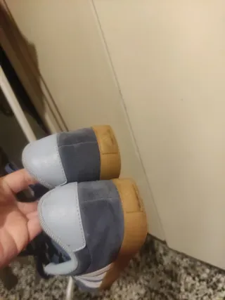 Zapatillas Adidas Talla 38 Azul/Gris