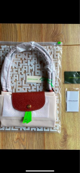 Mala Longchamp Le Pliage L Bege/Castanho