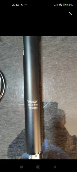 Tija Elevos 31.6mm 125mm.