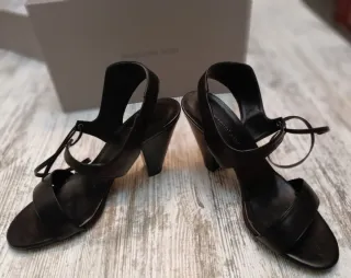 Sandalias Megumi Ochi Piel Talla 38 Nuevas