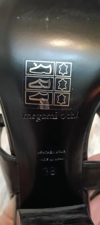 Sandalias Megumi Ochi Piel Talla 38 Nuevas