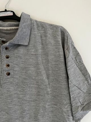ZARA Polo Piqué Gris Talla L | Nuevo Premium