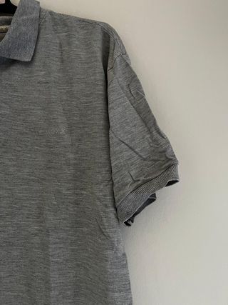 ZARA Polo Piqué Gris Talla L | Nuevo Premium