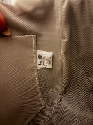 Mala Coach Castanho Dourado