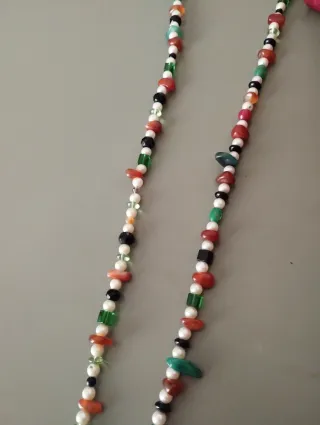 Collana lunga pietre multicolor