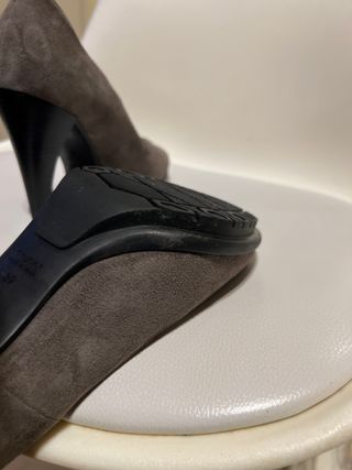 Scarpe tacco scamosciate FRAU grigie