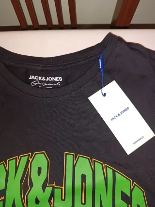 Camiseta Jack & Jones Talla M. Calavera. Barata