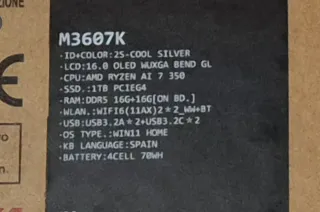 ASUS VivoBook S 16 OLED sin abrir