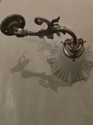 Aplique articulado Bronce Antiguo Tulipa Cristal