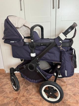 Carrito Bugaboo Buffalo Azul Marino y funda Mint
