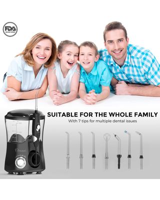 ★ Irrigador Dental Oral Profesional, 600ml, Negro
