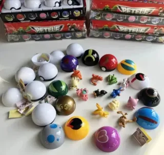 Lote: Reloj Pikachu+caja de pokeballs Y figuras!!!