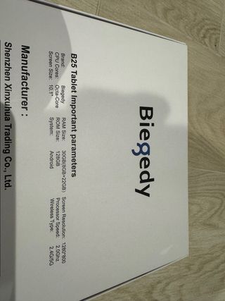 Tablet BIEGEDY 2026 10” Android 15