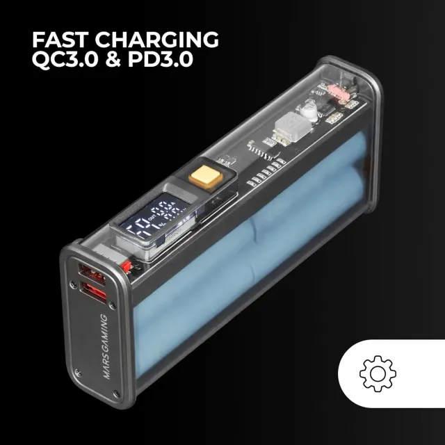 Mars Gaming MPK-20K, Power Bank 22.5W, Batterie Samsung 20000mAh