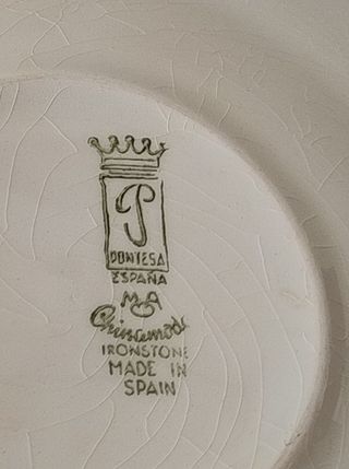 Bandeja y platos Pontesa Chinamoda