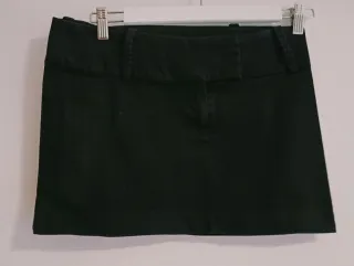 Minifalda Stradivarius Negra Talla S