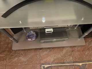 Mesa de centro moderna cristal y metal