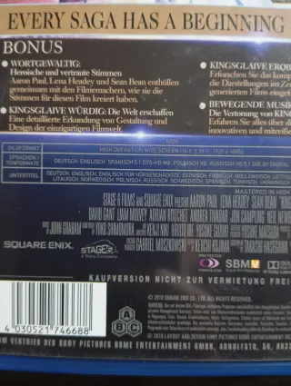 Pack Final Fantasy XV Xbox One y Blu-rays