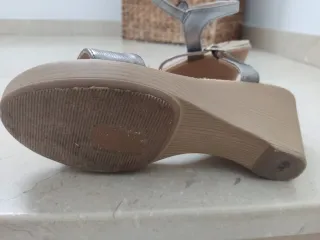 Sandalias Kylie Verano Mujer Beige/Plata