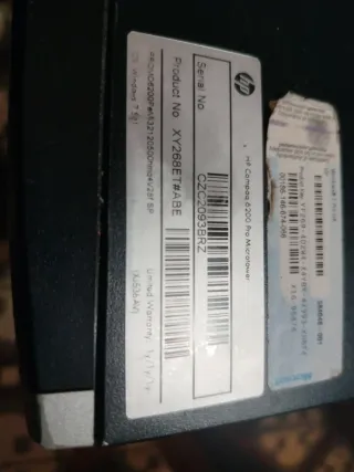 Ordenador de mesa HP Plata y Negro