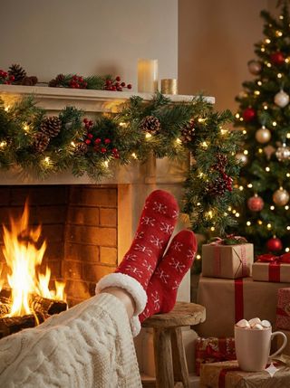 Calcetines Navideños Térmicos Santa Claus