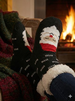 Calcetines Navideños Térmicos Santa Claus