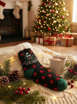 Calcetines Navideños Térmicos Santa Claus