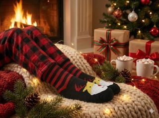 Calcetines Navideños Térmicos Santa Claus