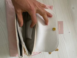Borsa Coccinelle beige e bianca