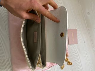 Borsa Coccinelle beige e bianca
