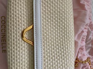 Borsa Coccinelle beige e bianca