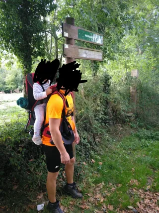 Mochila portabebés montaña