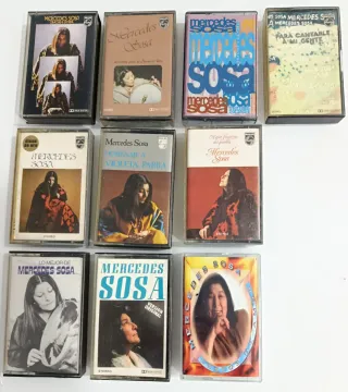 10 Mercedes Sosa Cintas Cassettes ELIGE