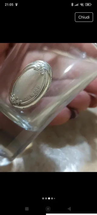 6 Bicchierini Liquore Vintage Placca Argento