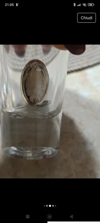 6 Bicchierini Liquore Vintage Placca Argento