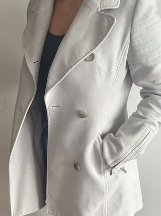 Chaquetón gris mujer